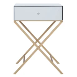Beliani Tables De Chevet Table D'appoint Effet Miroir -SURMATELAS Soldes table d appoint effet miroir 2