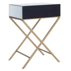 Beliani Tables De Chevet Table D'appoint Effet Miroir -SURMATELAS Soldes table d appoint effet miroir 4