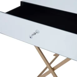 Beliani Tables De Chevet Table D'appoint Effet Miroir -SURMATELAS Soldes table d appoint effet miroir 5