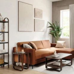 Umbra Tables De Chevet Table D'appoint En Bois Marron 53x42cm -SURMATELAS Soldes table d appoint en bois marron 53x42cm 2