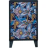 RNT By Really Nice Things Tables De Chevet Table De Bois En Pin Massif Avec Imprimé Floral Bleu Frida Garden -SURMATELAS Soldes table de bois en pin massif avec imprime floral bleu frida garden
