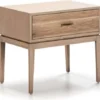 Thai Natura Tables De Chevet Table De Chever 1 Tiroir En Bois Clair Cérusé -SURMATELAS Soldes table de chever 1 tiroir en bois clair ceruse