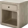 Thai Natura Tables De Chevet Table De Chevet 1 Niche 1 Tiroir En Bois Clair Gris -SURMATELAS Soldes table de chevet 1 niche 1 tiroir en bois clair gris 1