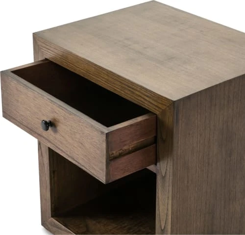 Thai Natura Tables De Chevet Table De Chevet 1 Niche 1 Tiroir En Bois Foncé 4 Thai Natura Tables De Chevet Table De Chevet 1 Niche 1 Tiroir En Bois Foncé – Image 2