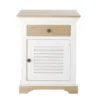 Maisons Du Monde Tables De Chevet Table De Chevet 1 Porte 1 Tiroir En Manguier Massif Blanc -SURMATELAS Soldes table de chevet 1 porte 1 tiroir en manguier massif blanc 1000 14 10 175777 1