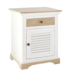 Maisons Du Monde Tables De Chevet Table De Chevet 1 Porte 1 Tiroir En Manguier Massif Blanc -SURMATELAS Soldes table de chevet 1 porte 1 tiroir en manguier massif blanc 1000 14 10 175777 2