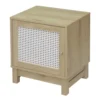 Casâme Tables De Chevet Table De Chevet 1 Porte Façade Rotin -SURMATELAS Soldes table de chevet 1 porte facade rotin