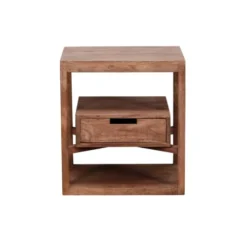 Terre De Nuit Tables De Chevet Table De Chevet 1 Tiroir Bois Clair Naturel -SURMATELAS Soldes table de chevet 1 tiroir bois clair naturel 2