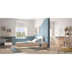 Meubletmoi Tables De Chevet Table De Chevet 1 Tiroir Décor Chêne Et Blanc -SURMATELAS Soldes table de chevet 1 tiroir decor chene et blanc 4