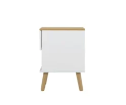 Meubles & Design Tables De Chevet Table De Chevet 1 Tiroir En Bois Blanc -SURMATELAS Soldes table de chevet 1 tiroir en bois blanc 4
