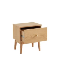 Drawer Tables De Chevet Table De Chevet 1 Tiroir En Bois Clair -SURMATELAS Soldes table de chevet 1 tiroir en bois clair 3