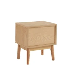 Drawer Tables De Chevet Table De Chevet 1 Tiroir En Bois Clair -SURMATELAS Soldes table de chevet 1 tiroir en bois clair 4