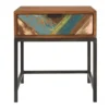 Rendez Vous Déco Tables De Chevet Table De Chevet 1 Tiroir En Bois D'acacia Et Bois Recyclé -SURMATELAS Soldes table de chevet 1 tiroir en bois d acacia et bois recycle