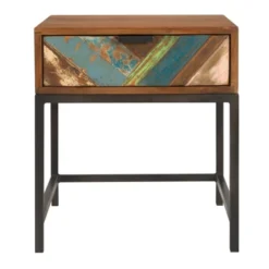 Rendez Vous Déco Tables De Chevet Table De Chevet 1 Tiroir En Bois D'acacia Et Bois Recyclé