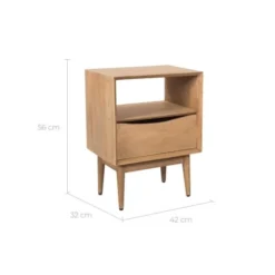 Rendez Vous Déco Tables De Chevet Table De Chevet 1 Tiroir En Bois De Manguier 9 Rendez Vous Déco Tables De Chevet Table De Chevet 1 Tiroir En Bois De Manguier -SURMATELAS Soldes table de chevet 1 tiroir en bois de manguier 2