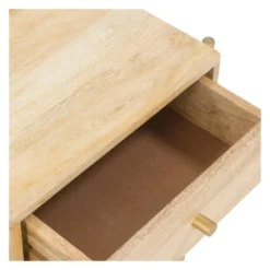 Rendez Vous Déco Tables De Chevet Table De Chevet 1 Tiroir En Bois De Manguier Et Marbre -SURMATELAS Soldes table de chevet 1 tiroir en bois de manguier et marbre 5