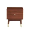 Drawer Tables De Chevet Table De Chevet 1 Tiroir En Bois Foncé -SURMATELAS Soldes table de chevet 1 tiroir en bois fonce