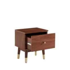 Drawer Tables De Chevet Table De Chevet 1 Tiroir En Bois Foncé -SURMATELAS Soldes table de chevet 1 tiroir en bois fonce 3