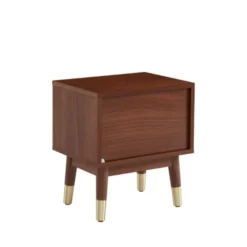 Drawer Tables De Chevet Table De Chevet 1 Tiroir En Bois Foncé -SURMATELAS Soldes table de chevet 1 tiroir en bois fonce 4