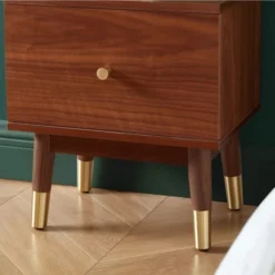 Drawer Tables De Chevet Table De Chevet 1 Tiroir En Bois Foncé -SURMATELAS Soldes table de chevet 1 tiroir en bois fonce 5