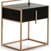 Thai Natura Tables De Chevet Table De Chevet 1 Tiroir En Bois Noir Structure Métal Doré 1 Thai Natura Tables De Chevet Table De Chevet 1 Tiroir En Bois Noir Structure Métal Doré -SURMATELAS Soldes table de chevet 1 tiroir en bois noir structure metal dore