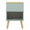 Meubles & Design Tables De Chevet Table De Chevet 1 Tiroir En Bois Vert -SURMATELAS Soldes table de chevet 1 tiroir en bois vert