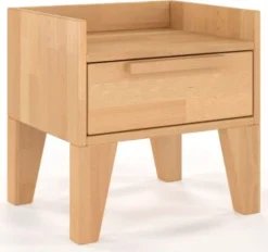 Skandica Tables De Chevet Table De Chevet 1 Tiroir En Hêtre Massif Couleur Bois Clair