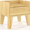 Skandica Tables De Chevet Table De Chevet 1 Tiroir En Pin Massif Clair -SURMATELAS Soldes table de chevet 1 tiroir en pin massif clair