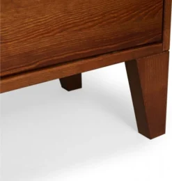 Skandica Tables De Chevet Table De Chevet 1 Tiroir En Pin Massif Foncé -SURMATELAS Soldes table de chevet 1 tiroir en pin massif fonce 4