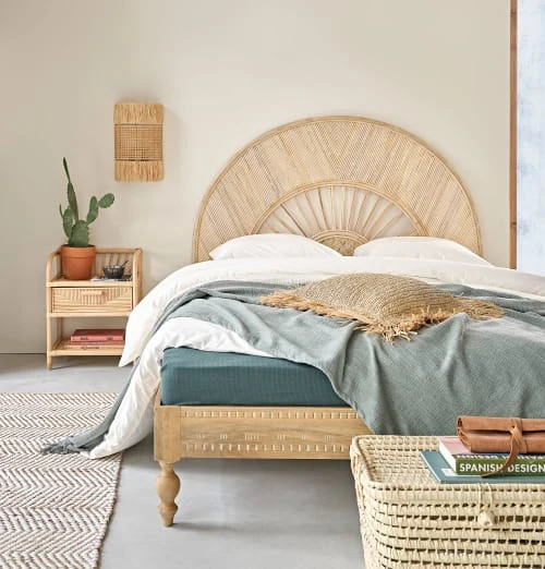 Maisons Du Monde Tables De Chevet Table De Chevet 1 Tiroir En Rotin Beige 6 Maisons Du Monde Tables De Chevet Table De Chevet 1 Tiroir En Rotin Beige – Image 4