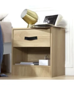 Casâme Tables De Chevet Table De Chevet 1 Tiroir Et 1 Niche - Marron -SURMATELAS Soldes table de chevet 1 tiroir et 1 niche marron 2