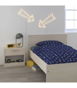 Calicosy Tables De Chevet Table De Chevet 1 Tiroir L43,8 Cm - Décor Acacia -SURMATELAS Soldes table de chevet 1 tiroir l43 8 cm decor acacia 4