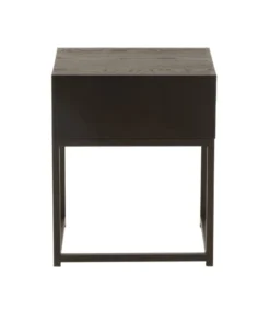 Calicosy Tables De Chevet Table De Chevet 1 Tiroir L45 Cm - Noir -SURMATELAS Soldes table de chevet 1 tiroir l45 cm noir 5