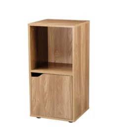 Casâme Tables De Chevet Table De Chevet 2 Cases Décor Bois 1 Porte -SURMATELAS Soldes table de chevet 2 cases decor bois 1 porte 2