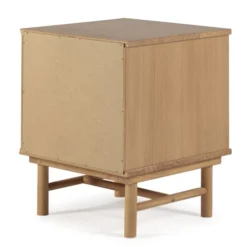 HOMN Tables De Chevet Table De Chevet 2 Tiroirs Couleur Bois Et Gris, Bois Massif -SURMATELAS Soldes table de chevet 2 tiroirs couleur bois et gris bois massif 13