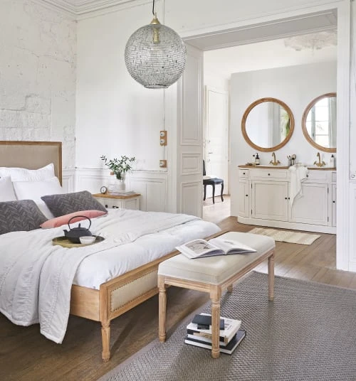 Maisons Du Monde Tables De Chevet Table De Chevet 2 Tiroirs En Acacia Et Manguier Blanche 5 Maisons Du Monde Tables De Chevet Table De Chevet 2 Tiroirs En Acacia Et Manguier Blanche – Image 3