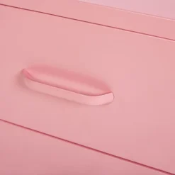 Beliani Tables De Chevet Table De Chevet 2 Tiroirs En Acier Rose -SURMATELAS Soldes table de chevet 2 tiroirs en acier rose 5