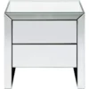 Kare Design Tables De Chevet Table De Chevet 2 Tiroirs En Verre Miroir -SURMATELAS Soldes table de chevet 2 tiroirs en verre miroir
