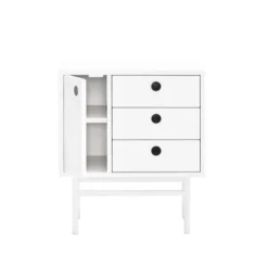 TEULAT Tables De Chevet Table De Chevet 2 Tiroirs Et 1 Porte En Blanc 11 TEULAT Tables De Chevet Table De Chevet 2 Tiroirs Et 1 Porte En Blanc -SURMATELAS Soldes table de chevet 2 tiroirs et 1 porte en blanc 3
