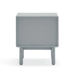 TEULAT Tables De Chevet Table De Chevet 2 Tiroirs Gris Perle -SURMATELAS Soldes table de chevet 2 tiroirs gris perle 4