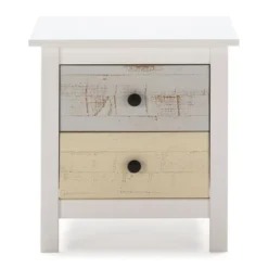 HOMN Tables De Chevet Table De Chevet 2 Tiroirs Multicolors 10 HOMN Tables De Chevet Table De Chevet 2 Tiroirs Multicolors -SURMATELAS Soldes table de chevet 2 tiroirs multicolors 3