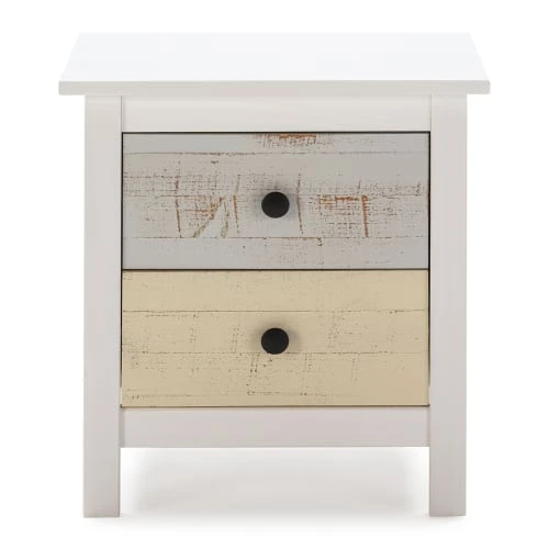 HOMN Tables De Chevet Table De Chevet 2 Tiroirs Multicolors 6 HOMN Tables De Chevet Table De Chevet 2 Tiroirs Multicolors – Image 4