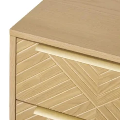 Maisons Du Monde Tables De Chevet Table De Chevet 2 Tiroirs Scultpée -SURMATELAS Soldes table de chevet 2 tiroirs scultpee 1000 8 31 209295 3