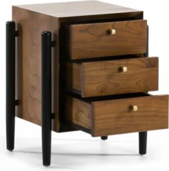 Thai Natura Tables De Chevet Table De Chevet 3 Tiroirs En Bois Foncé Et Doré 10 Thai Natura Tables De Chevet Table De Chevet 3 Tiroirs En Bois Foncé Et Doré -SURMATELAS Soldes table de chevet 3 tiroirs en bois fonce et dore 2