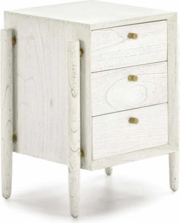 Thai Natura Tables De Chevet Table De Chevet 3 Tiroirs En Bois Teinté Gris Et Doré 7 Thai Natura Tables De Chevet Table De Chevet 3 Tiroirs En Bois Teinté Gris Et Doré – Image 5