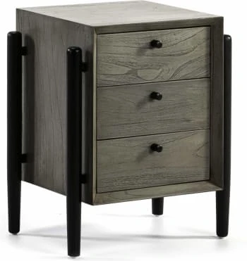 Thai Natura Tables De Chevet Table De Chevet 3 Tiroirs En Bois Foncé Et Doré 8 Thai Natura Tables De Chevet Table De Chevet 3 Tiroirs En Bois Foncé Et Doré – Image 6