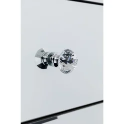 Kare Design Tables De Chevet Table De Chevet 3 Tiroirs En Verre Miroir -SURMATELAS Soldes table de chevet 3 tiroirs en verre miroir 2