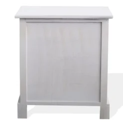 Mobili Rebecca Tables De Chevet Table De Chevet Avec 2 Tiroirs En Bois Et Blanc -SURMATELAS Soldes table de chevet avec 2 tiroirs en bois et blanc 4