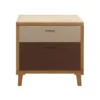 Mobili Rebecca Tables De Chevet Table De Chevet Avec 2 Tiroirs En Bois Marron -SURMATELAS Soldes table de chevet avec 2 tiroirs en bois marron 6