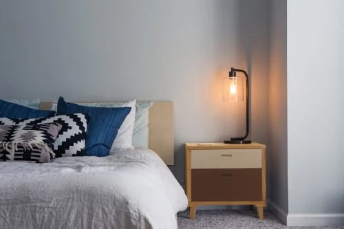 Mobili Rebecca Tables De Chevet Table De Chevet Avec 2 Tiroirs En Bois Marron 4 Mobili Rebecca Tables De Chevet Table De Chevet Avec 2 Tiroirs En Bois Marron – Image 2